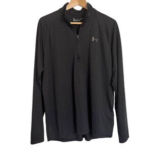 Under Armor 1/2 Zip UA Tech Pullover Size Large Loose Long Sleeve Activewear Jer